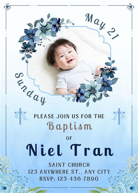 create baptism invitations online free|Free and customizable baptism templates .